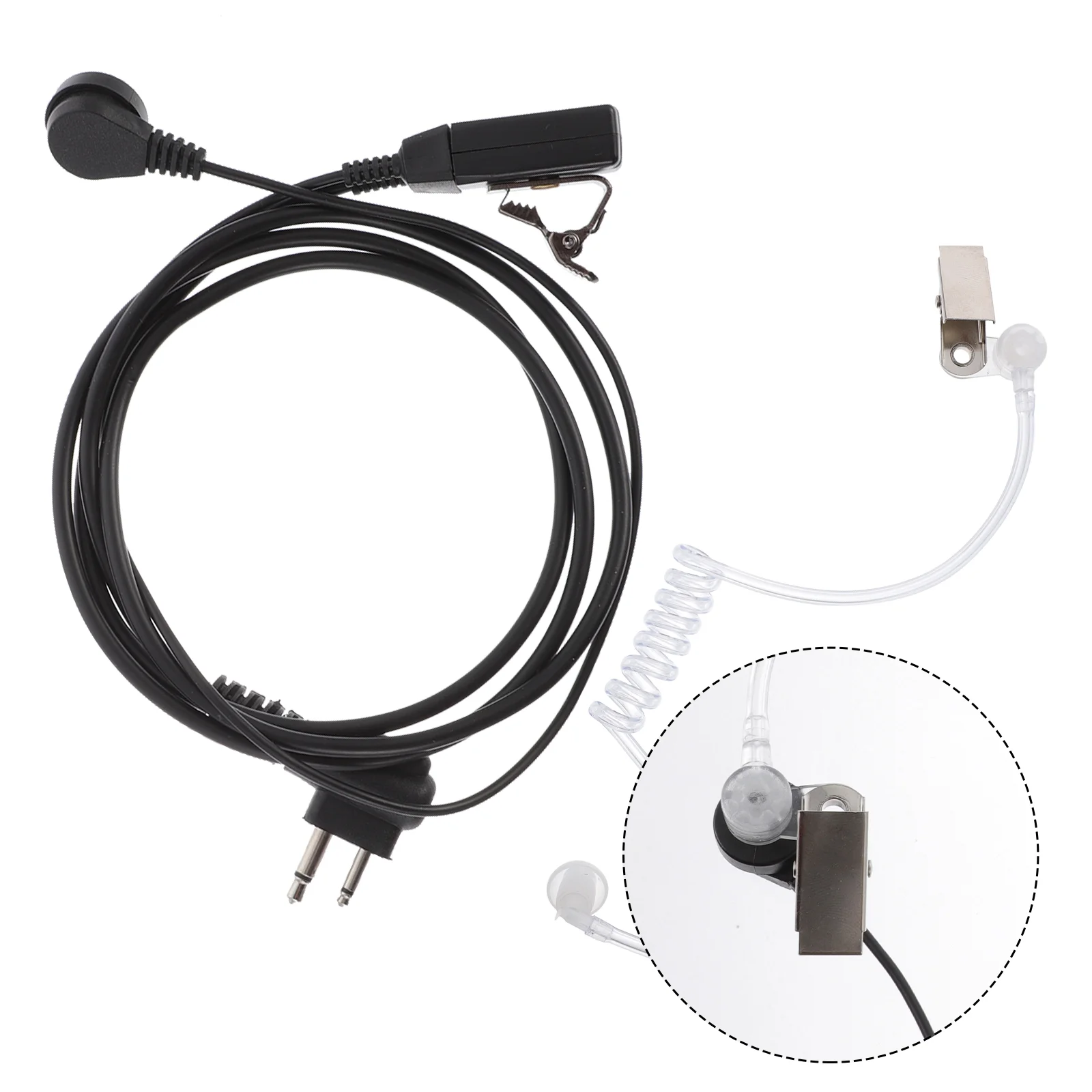 

1pc Acoustic Tube Wired Earphone Anti-Radiation Headset for Walkie Talkies