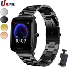 Ремешок для часов Xiaomi huami Amazfit Bip U S gtr 42 мм gts 2, браслет из нержавеющей стали, сменный Браслет 20 мм