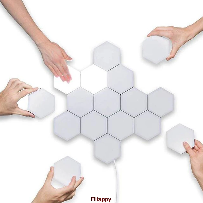 3/6 шт. сенсорный светильник ing лампа с шестигранной головкой лампы Quantum модульный