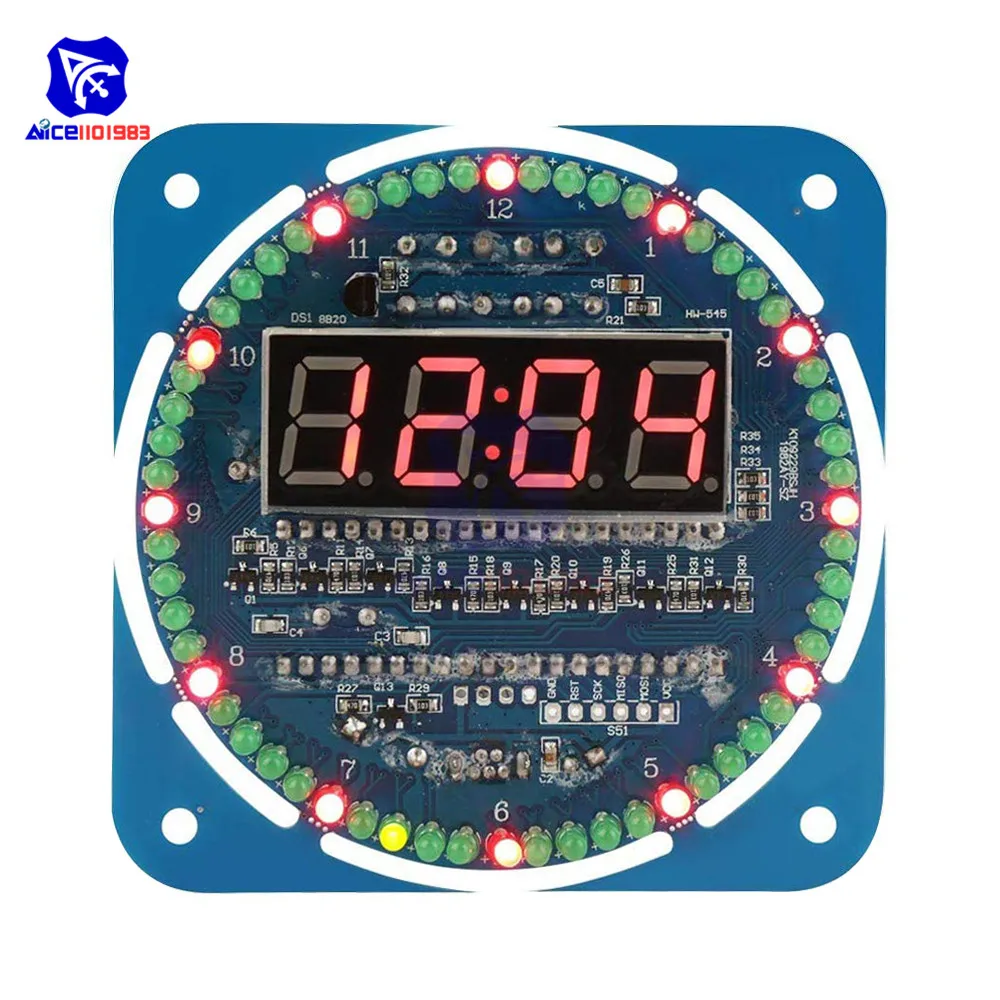 Часовой модуль diymore DS1302 вращасветодиодный светодиодная электронная плата для