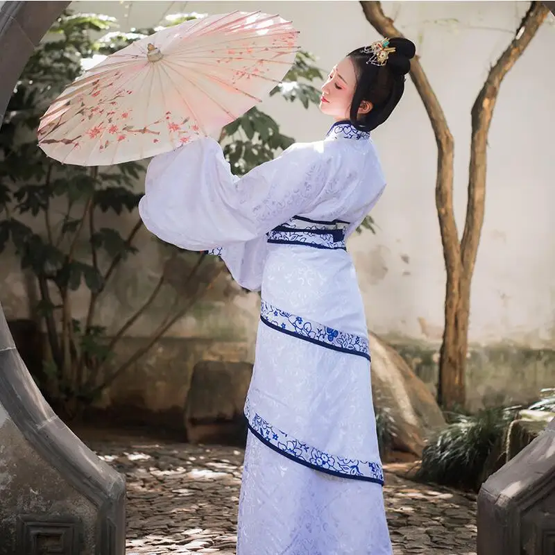 Hanfu Женские китайские сказочные классические танцевальные костюмы древнее