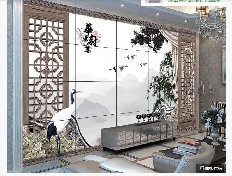 

Chinese Large 3D Wallpaper oil printing Living Room Bedroom Wall Murals Wallpaper classic scenery art Wallpapers