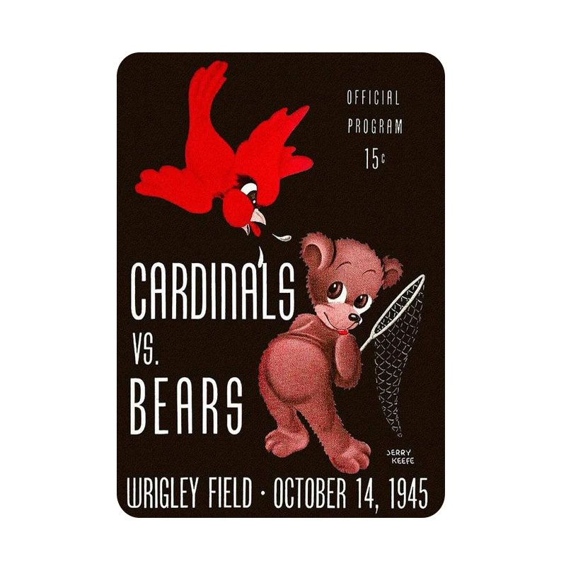 Chicago Bears and Coon металлические знаки для рисования винтажный постер Бар Паб