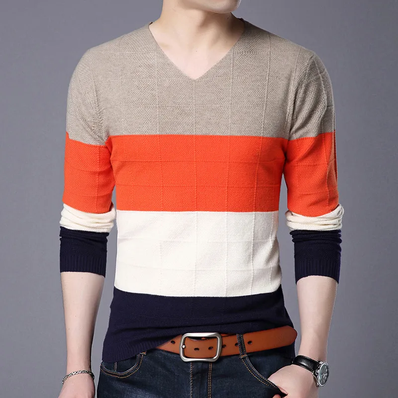 Новинка 2019 мужской свитер ZONORLEEC Повседневная рубашка с V-образным вырезом