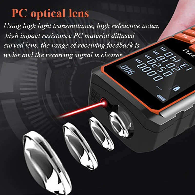 Voice type 100m Mini Laser Distance Meter Digital Tape Ruler Measure Electronic Rangefinder Yards Measuring Tools Hunting | Инструменты