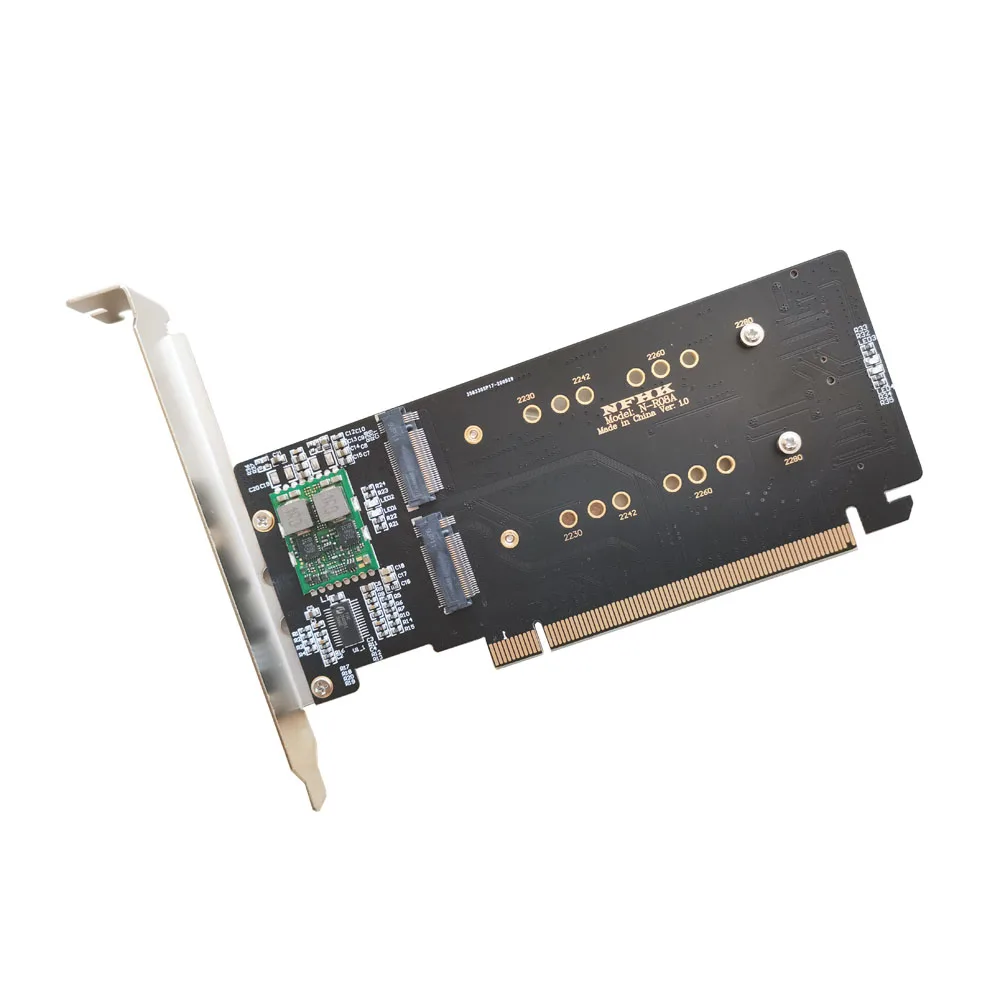 pci express 30x16 на 4 порта m 2 nvme ssd адаптер raid карт