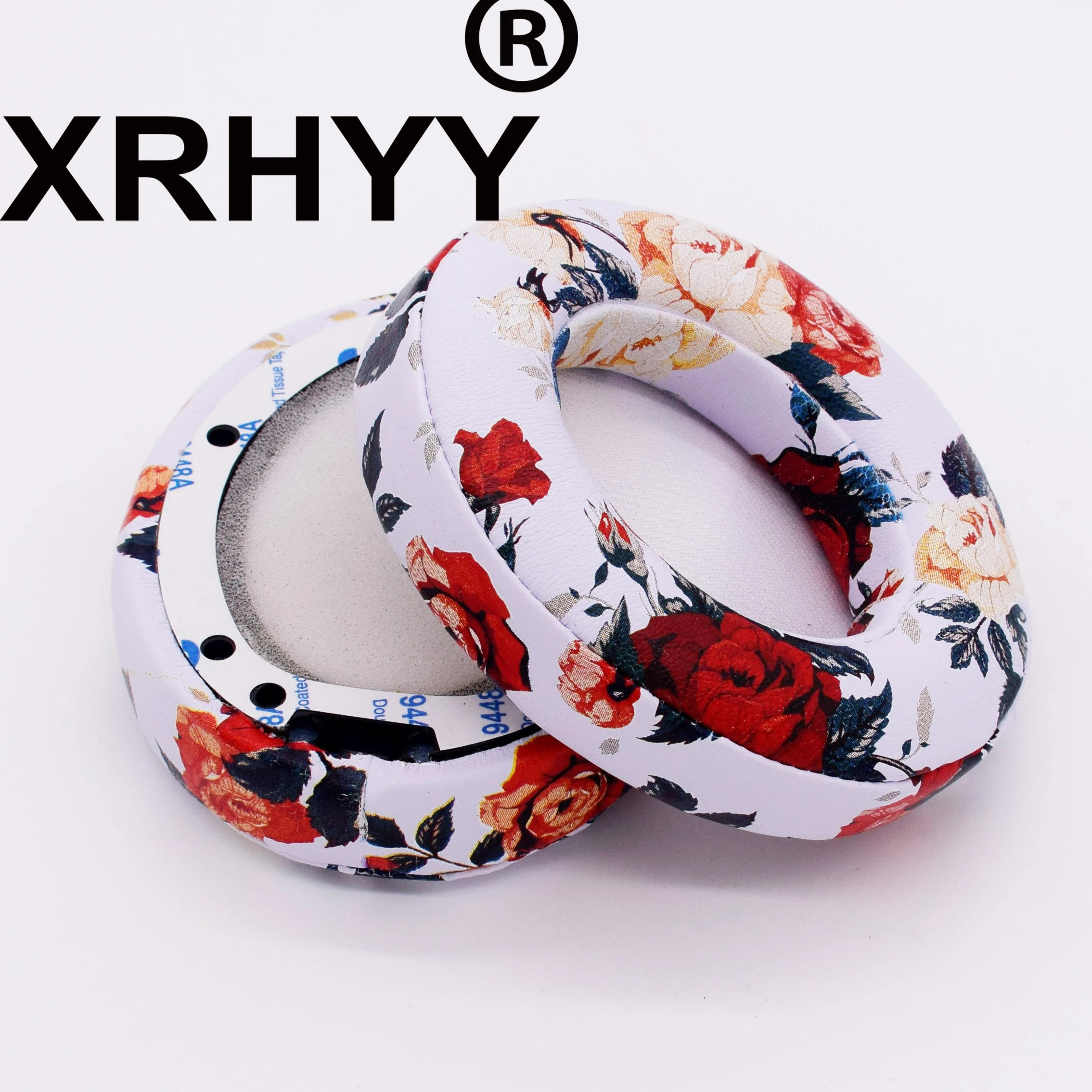 XRHYY сменная подушка для наушников для Beats Studio 2,0 Studio 2 Студио 3,0 Студио 3 Проводные/беспроводные Накладные наушники-белый цветок
