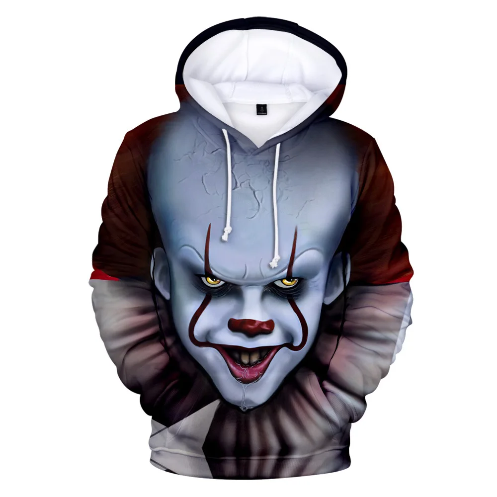 Chapter Two костюмы для косплея Pennywise худи мужчин и женщин одежда с 3D принтом