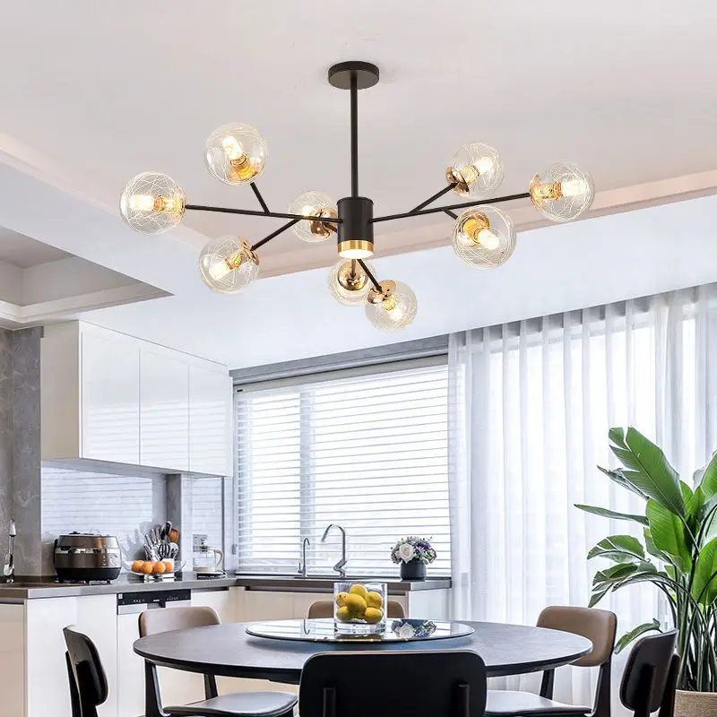 

Postmodern Light Luxury Pendant Lights Atmospheric Living Room Chandelier Simple LED Dining Room Pendant bedroom lamp