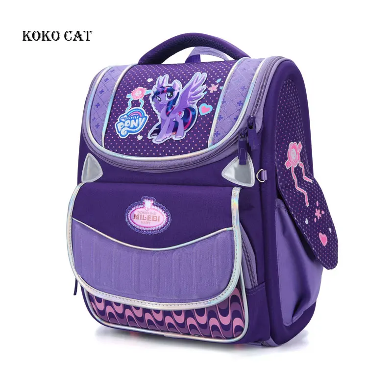 Lovely Cartoon Kids Orthopedic Backpack Teens Beauty Printing Packs Girls Primary Shoolbags High Quality Mochila Infantil