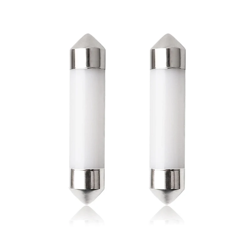 

2 шт., автомобильные светодиодсветодиодный лампы с керамическим корпусом, 31/36/39/41 мм