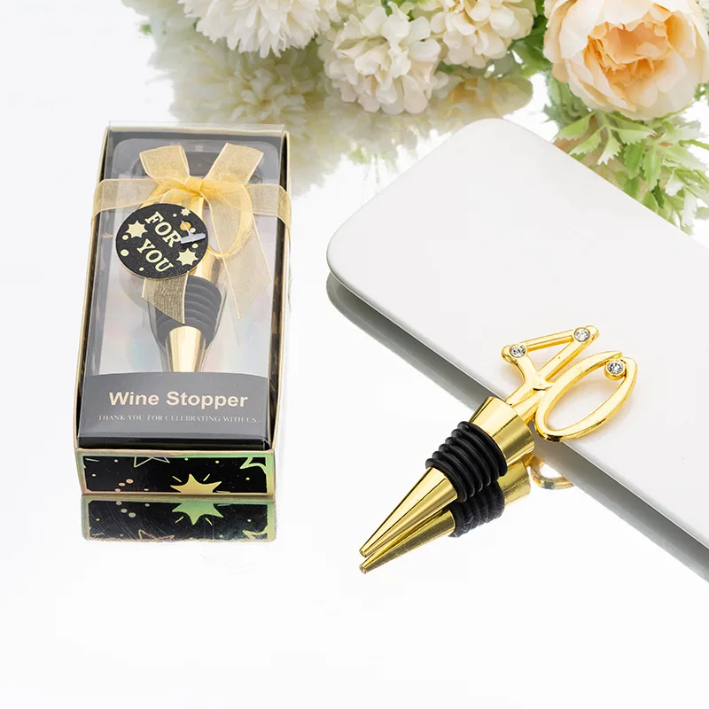 25 шт. сувениры для 30-го события и вечерние ринки стопор вина подарок свадебного