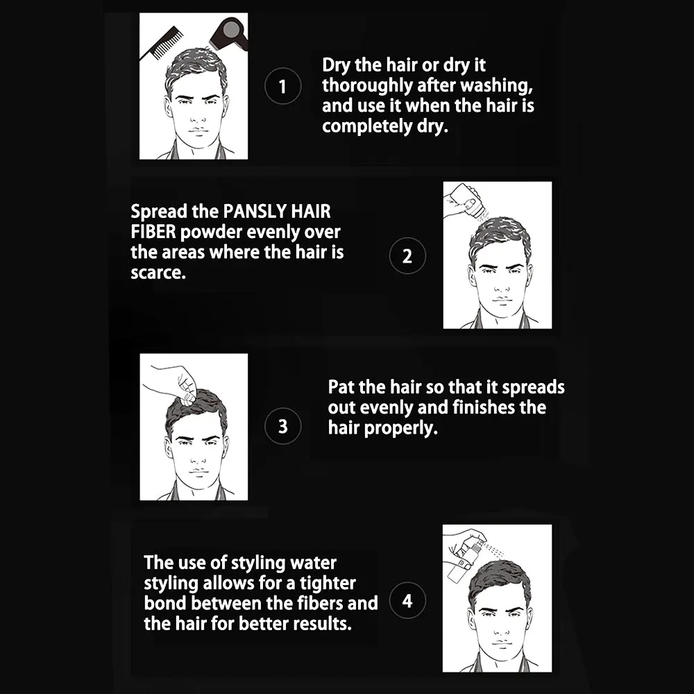 

1 Pcs Hair Fiber Hair Powder Microfiber Keratin Thickening Spray Hair Construction Fiber Top Instant Wig Regeneration Powder