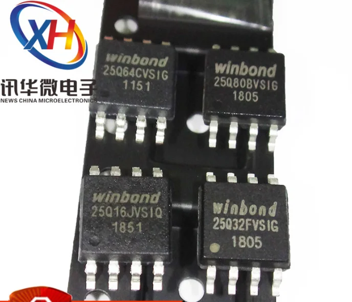MeiMxy 10 шт. W25Q80BVSIG SOP-8 W25Q80 SOP w25q80bvcome SOP8 SMD 25Q80BVSIG 8 Мбит SPI 104 МГц 8soic