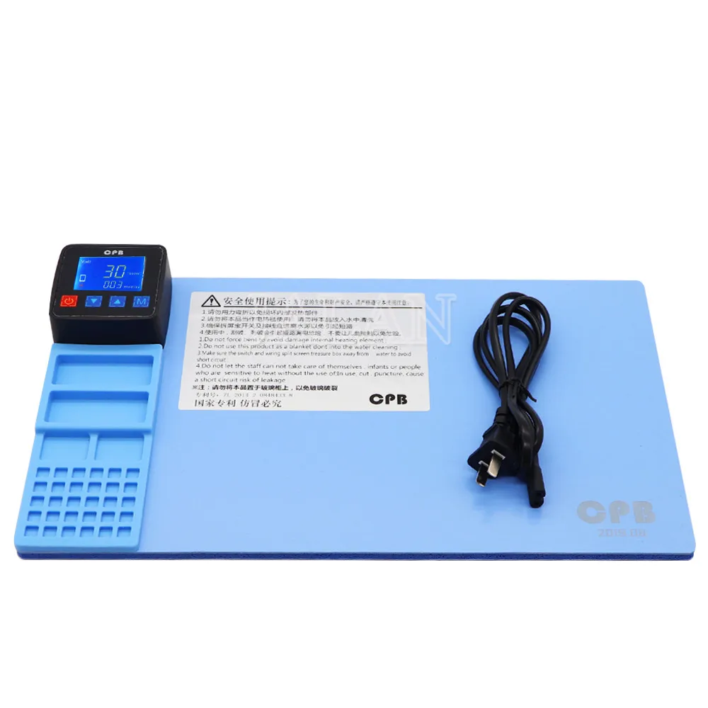 lcd screen heating separate pad cpb pro 320 rubber mat mobile phone disassemble repair tool kits free global shipping