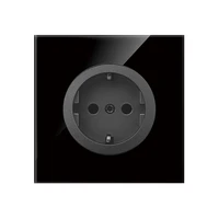 kamanni eu wall power socket outlet 5 colors black glass crystal panel electrical sockets usb 16a 110v 240v socket 220v