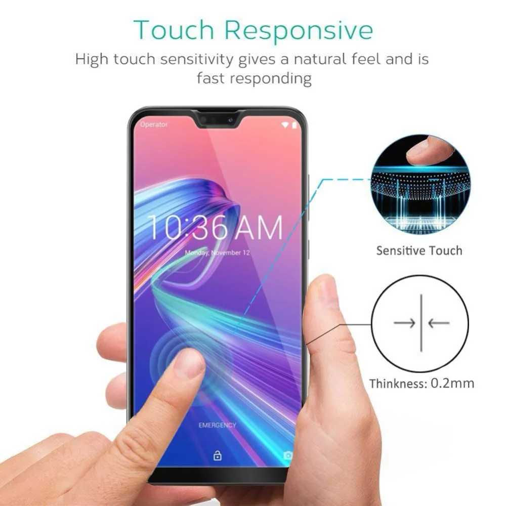 3D полное покрытие закаленное стекло для Asus Zenfone Max Pro M2 ZB631KL ZB633KL Защита экрана M1