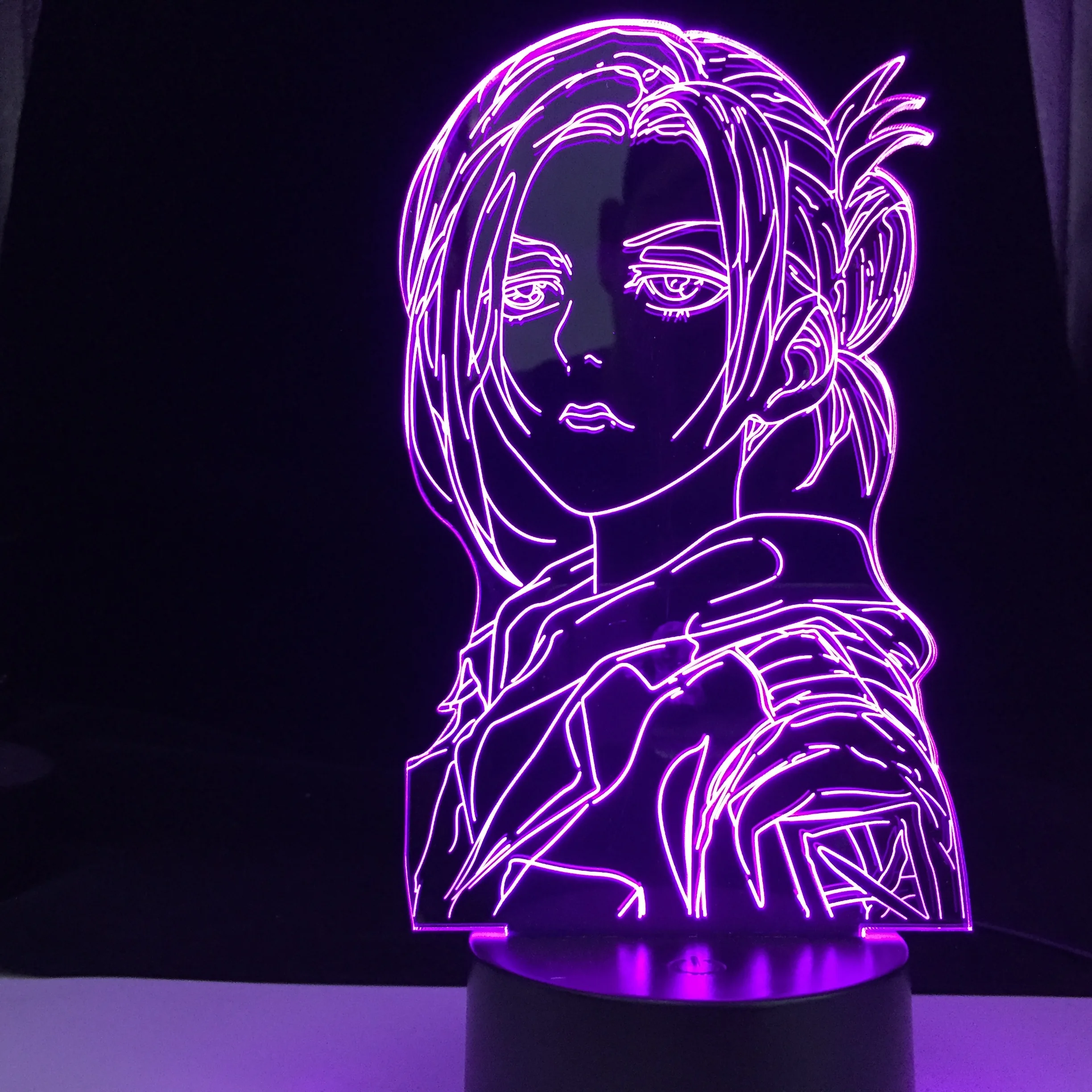 

Аниме 3d светильник атака на Титанов лампа для домашнего декора подарок на день рождения манга атака на Титанов светодиодный Ночная лампа ...