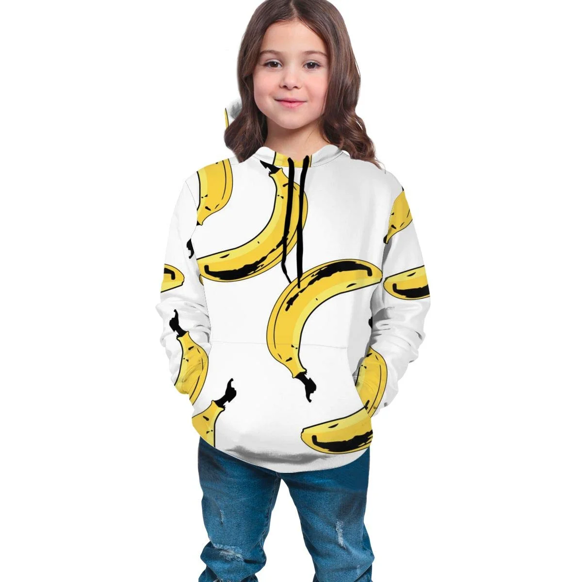 

Fun Cool Pullover Pullover Banana Simple Sweatshirt Outerwear Tunic Top Suitable For Girls And Boys