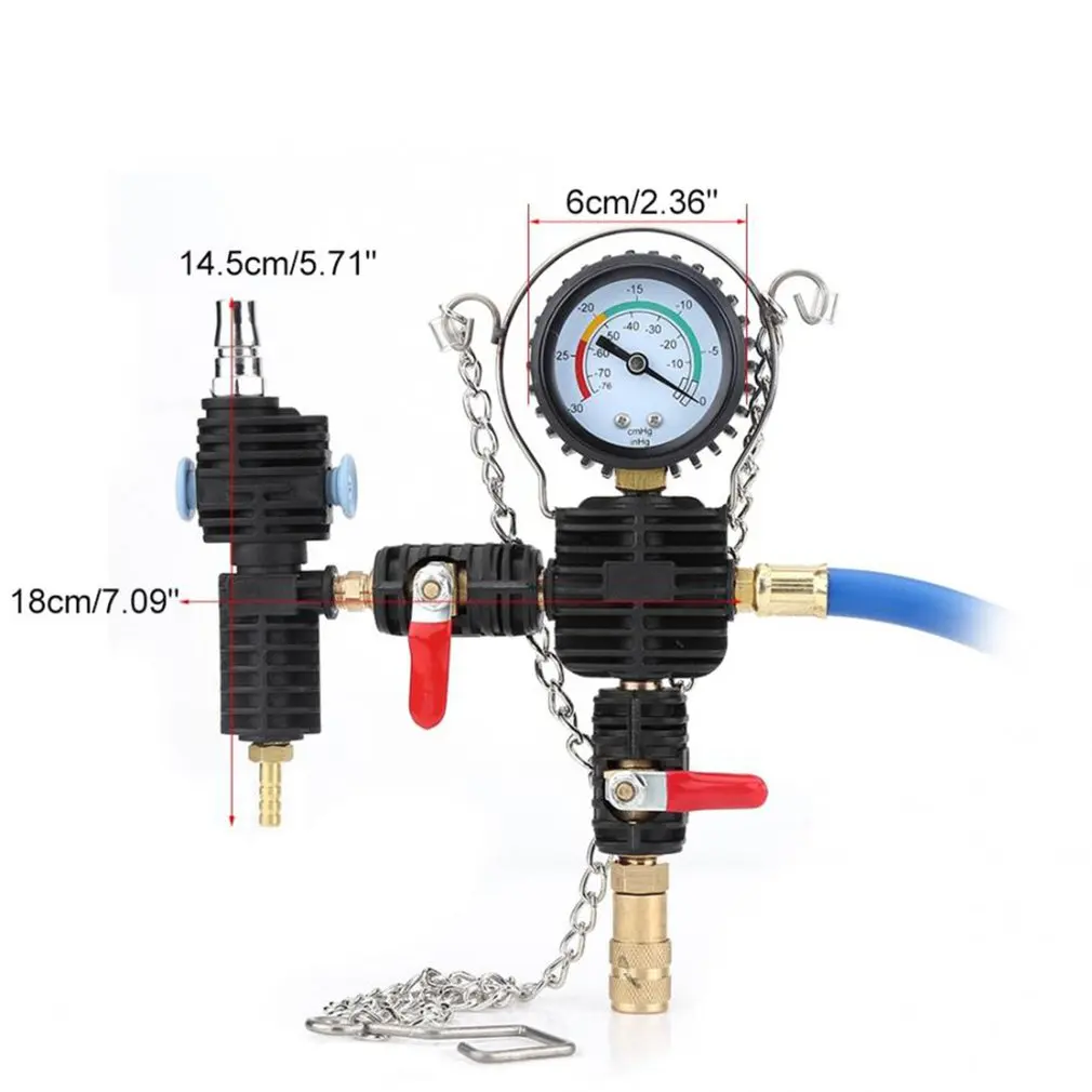 

Auto Coolant Vacuum Kit Cooling System Radiator Set Refill and Purging Tool Universal for automotive cooling systems test