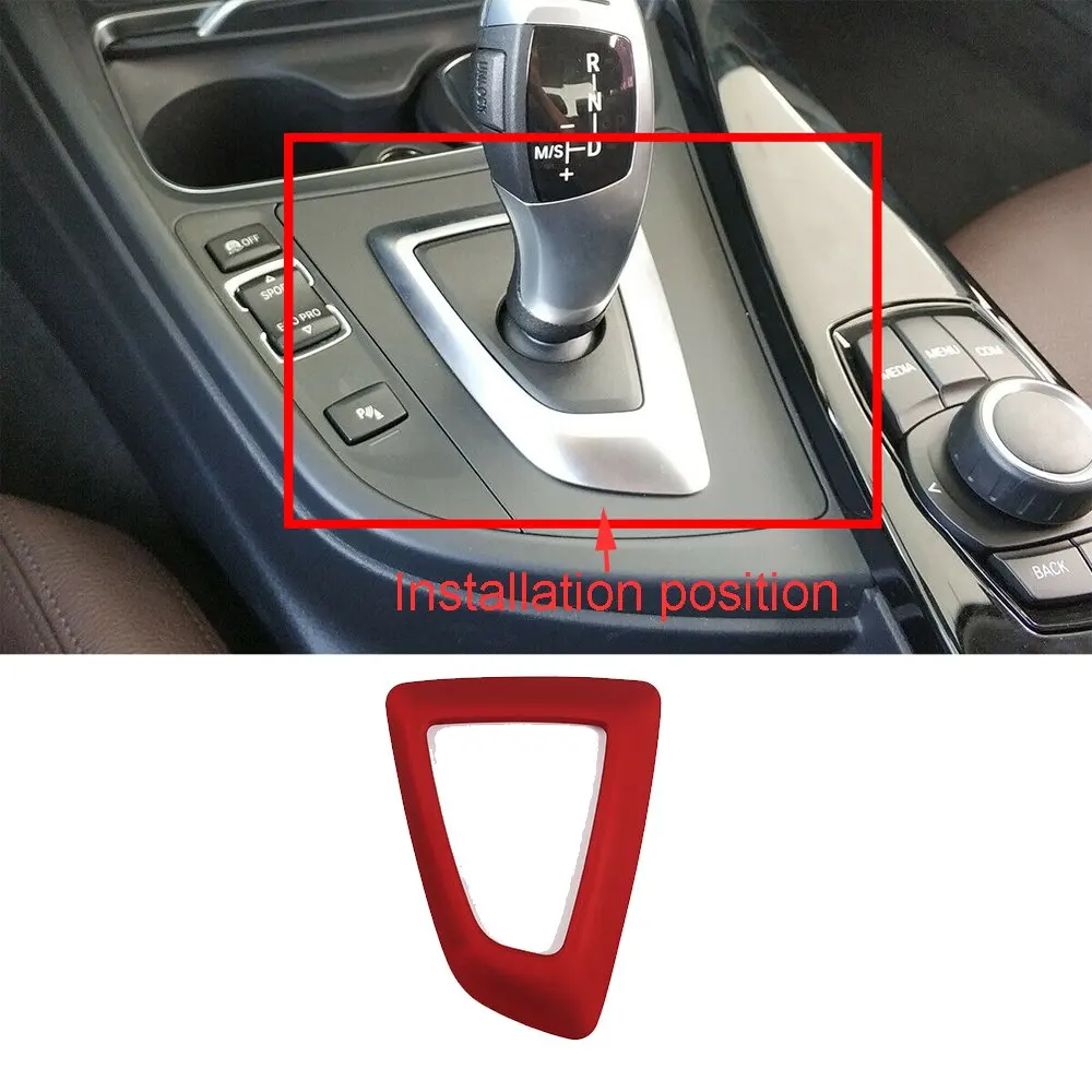 

Крышка панели коробки переключения передач для консоли BMW 1 2 3 4 серии F30/34 2013-18, Красный ABS