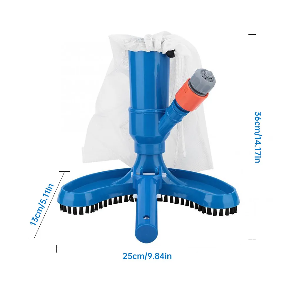 

Swimming Pool Vacuum Cleaner Cleaning Disinfect Tool Suction Head Pond Fountain Spa Pool Vacuum Cleaner Brush With Handle EU/US