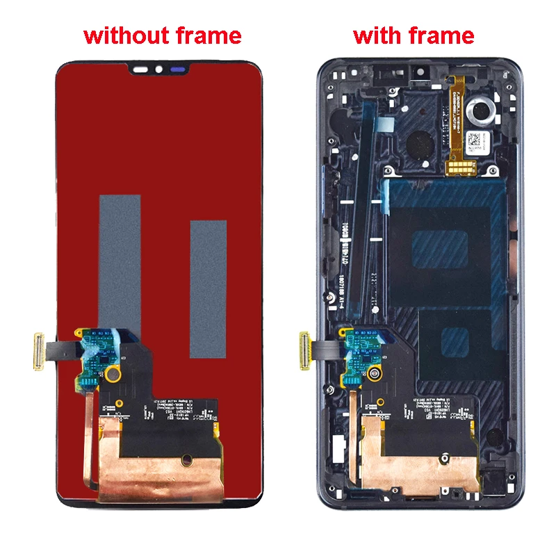 Для LG G7 ЖК-дисплей сенсорный экран с рамкой дигитайзер сборка Замена для LG G7 дисплей G710 G710EM G710PM ЖК-экран
