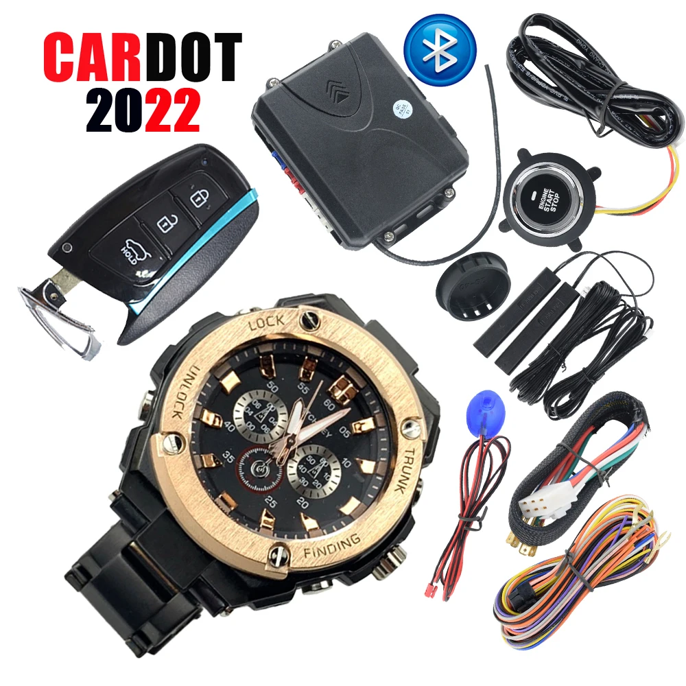 

Cardot Watch Smart Key Auto Central Lock Keyless Entry Remote Start Stop Car Engine For Brazil Russian Usa Thailand Market