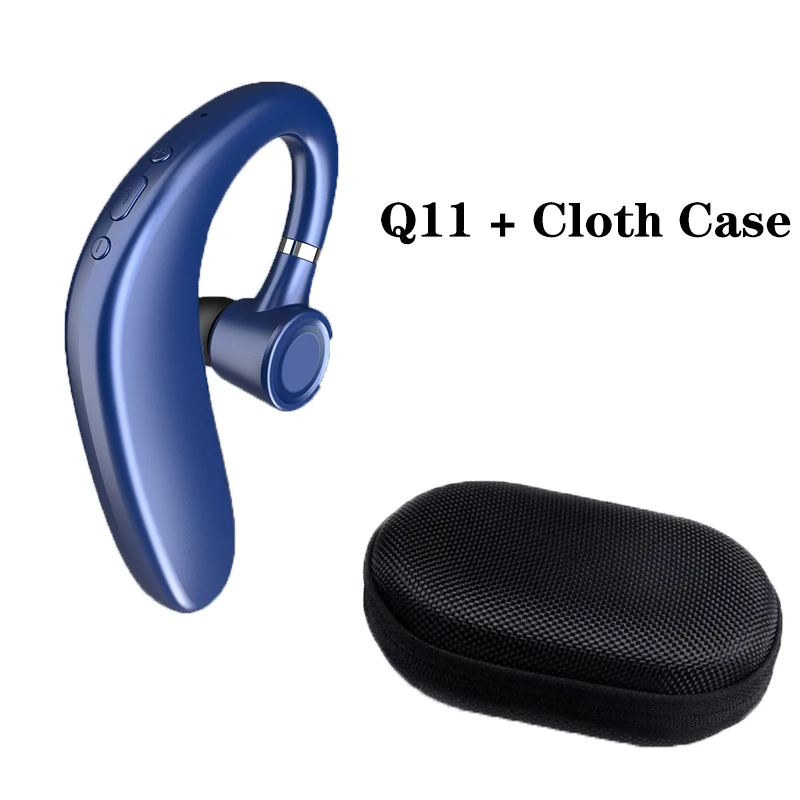 Горячая новинка Q10 bluetooth 5,0 100 мАч наушники длительного ожидания ушные крючки беспроводные наушники Водонепроницаемая гарнитура PK V10 - Цвет: Q11 BLUE
