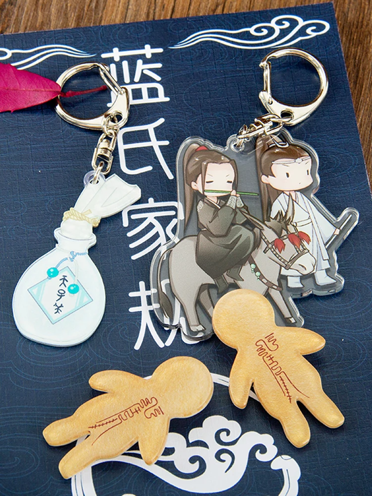 

Grandmaster Of Demonic Cultivation Anime Wei Wuxian Keychain AcrylicDouble Sided Cartoon Backpack Pendant Xmas Birthday Gifts