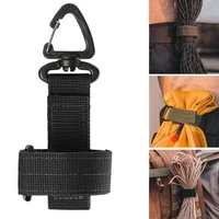 multi purpose nylon rope storage buckle gloves hook work gloves safety clip outdoor tactical gloves climbing rope anti lost camp