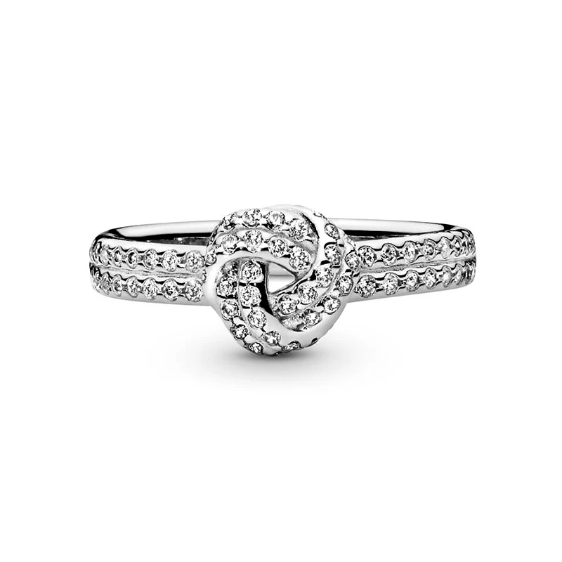 Кольцо женское серебристое со звездным цирконием квадратное | Украшения и