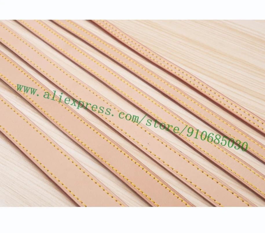 2.5cm Genuine Vachetta Patina Calfskin Shoulder Strap For Designer Duffle Travel Bag Carrying Belt Parts Replacement Substitute