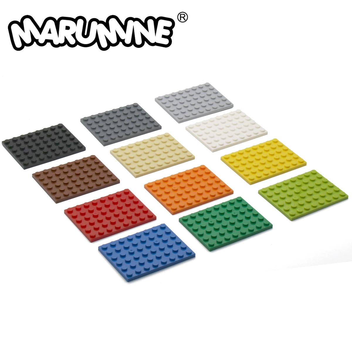 Marumine 6x8 точки опорной плиты строительные блоки шт 3036 сделай сам кубики MOC