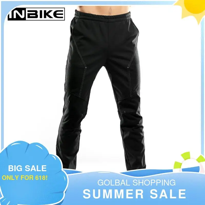INBIKE штаны для спорта на открытом воздухе Зимние теплые брюки ветрозащитные