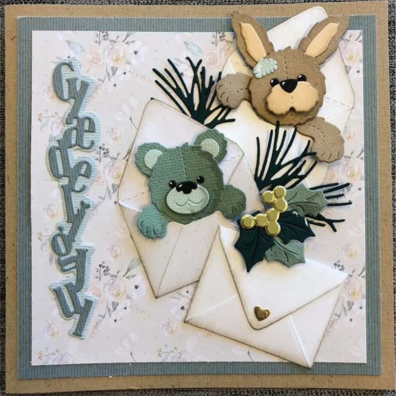 Металлические штампы датские Счастливого Рождества штампованные формы для