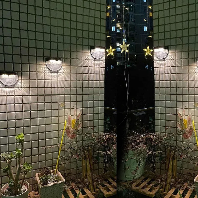 Светодиодный настенный светильник на солнечной батарее