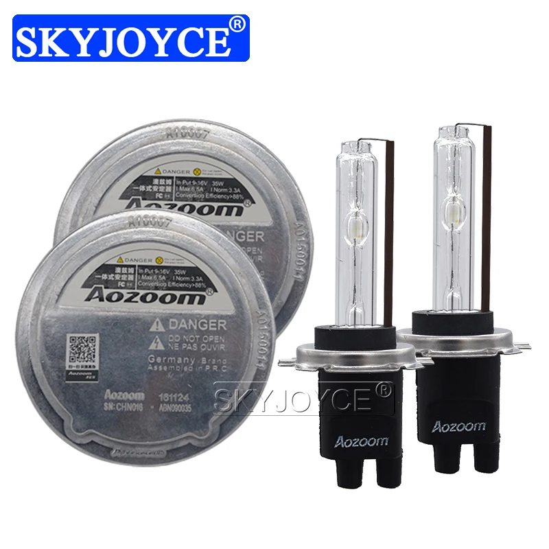 SKYJOYCE 35 Вт 12 В AC Тонкий Балласт Ксенон Aozoom HID балласт комплект 5500K белый H7 H1 H11 D2H