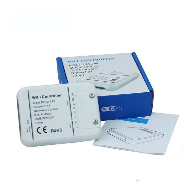 4A * 5 5CH RGB/WW/CW Светодиодный WI-FI Управление DC12-24V IOS Android Smart Link таймер музыка rgb | Лампы