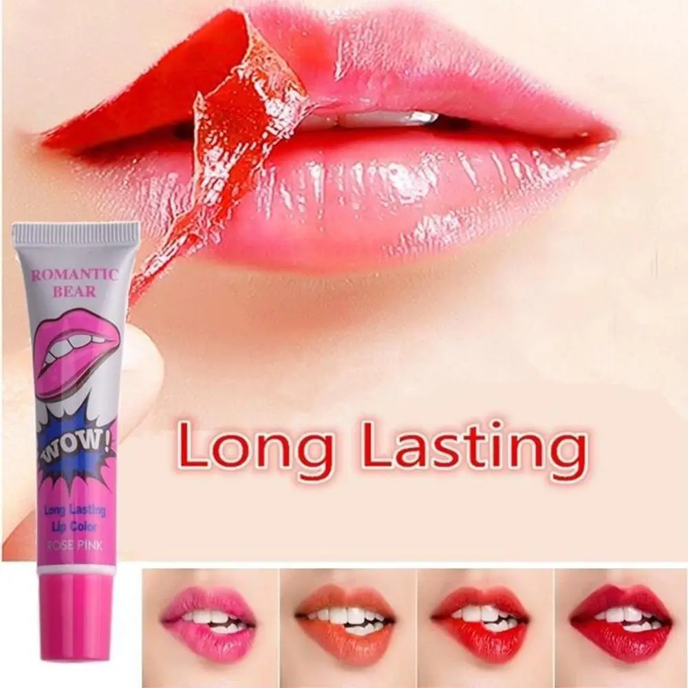 

6 Colors Amazing Moisturizer Lip Gloss Waterproof Makeup Stick Lipstick Lasting Lip Pull Liquid Tear Lipgloss Tint Long H8J9