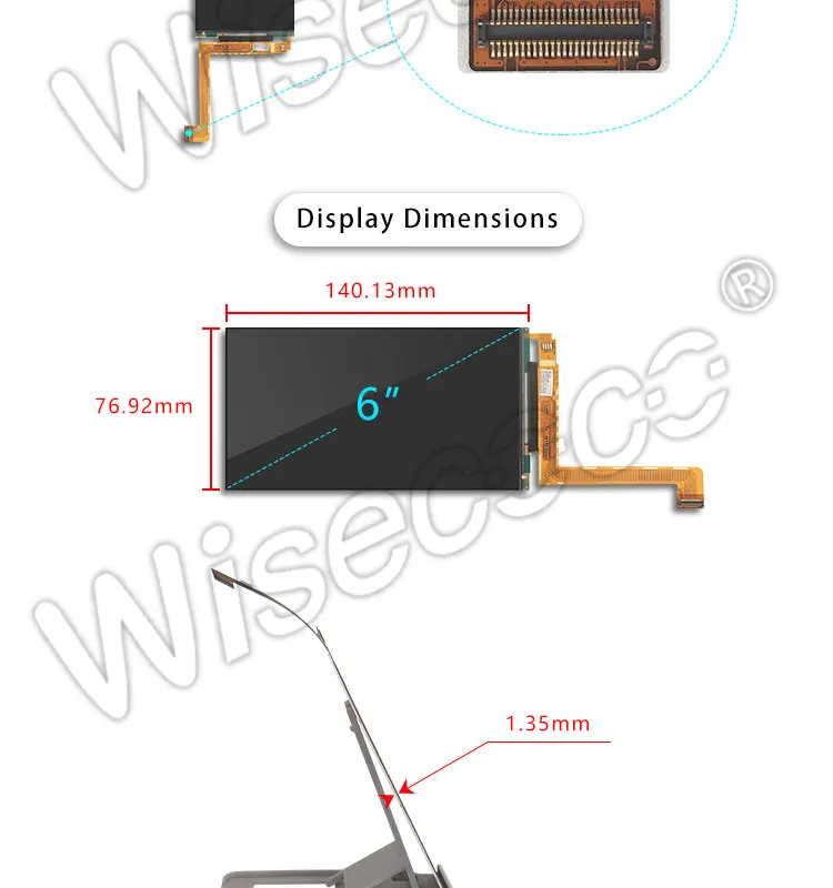 6 дюймов новый 2560*1440 2K LS060R1SX01 ЖК экран VR Виртуальная реальность сделай сам