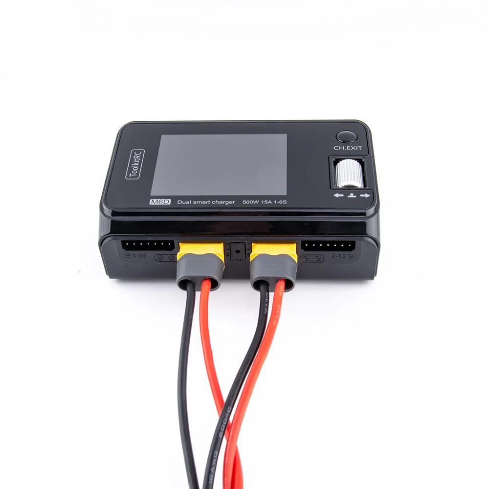ToolkitRC-Descargador y unidad de fuente de alimentaci&oacute;n, descargador, ADP100, 100w, 20v, 5A, M6D, 15A x 2 DC, doble canal de salida, 1-6s-4