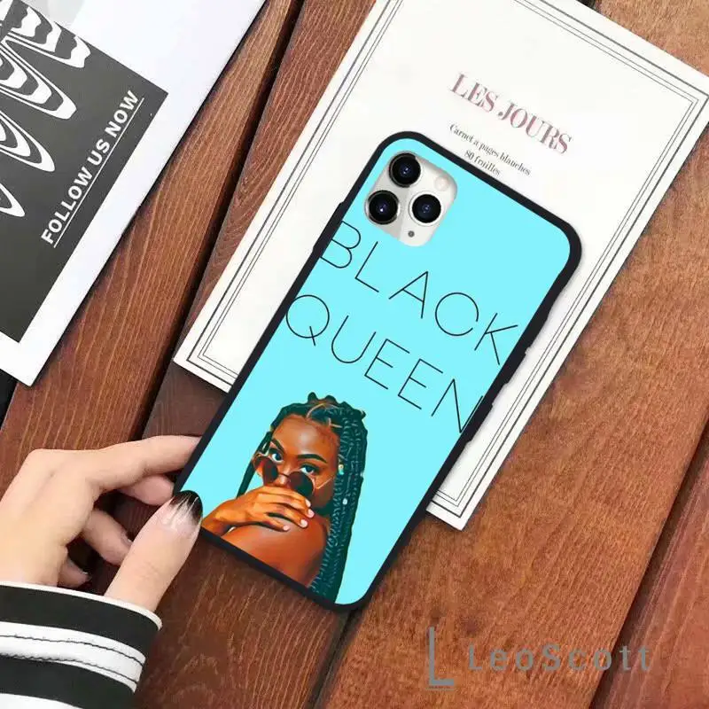 

Black girl Phone Case for iPhone 11 12 mini pro XS MAX 8 7 6 6S Plus X 5S SE 2020 XR