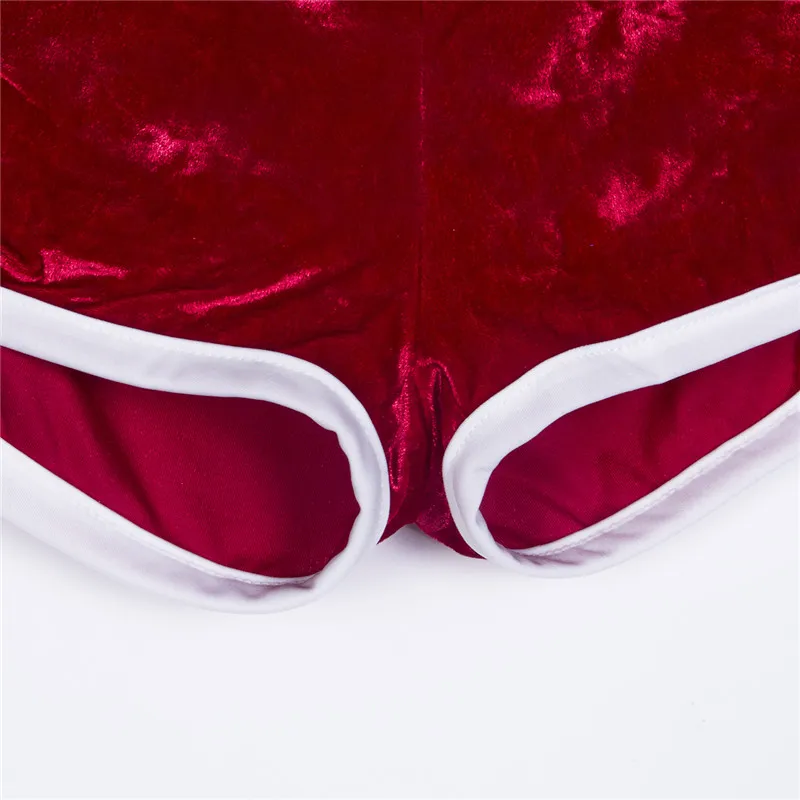 

Summer Sexy Velvet Pajamas set Ladies Sleep Nightwear Lingerie 2PCS Crop top+Short Pants Casual Solid Stretch Tracksuit Clothes