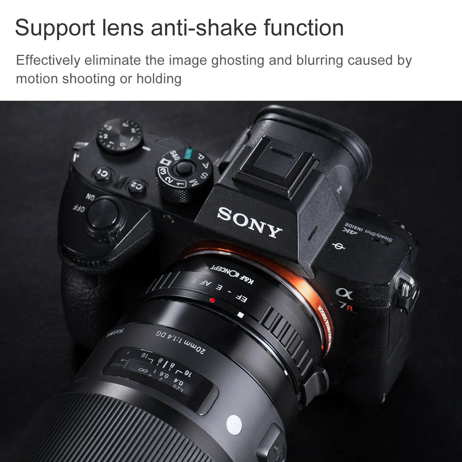 K & F Concept адаптер автофокуса Canon EF фотообъектив для Sony E фотоадаптер a72 A6000