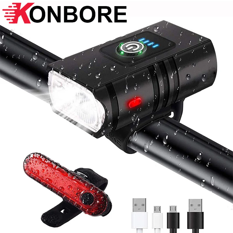 

Светодиодный велосипедный фонарь, 10 Вт, 800 лм