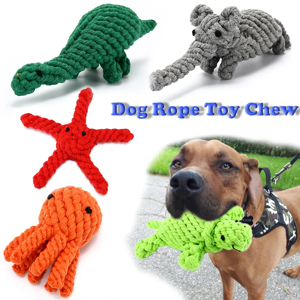 Жевательная игрушка для собак веревка в форме животного игрушка-Прорезыватель