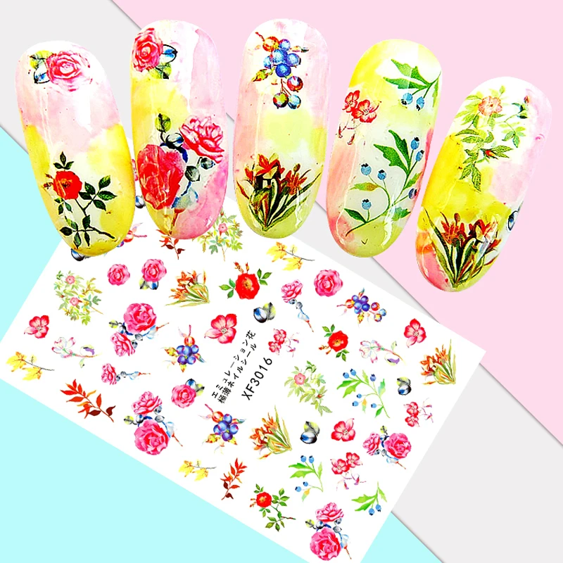 3D Подвески для дизайна ногтей украшение в японском стиле цветок персика