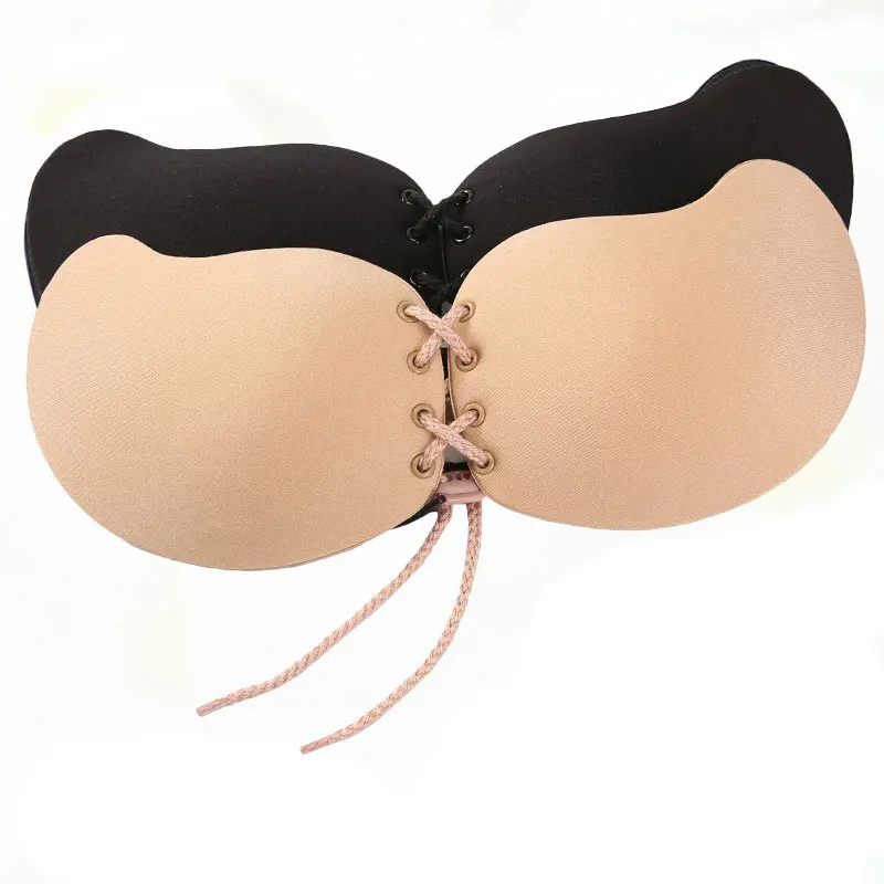 Женский самоклеящийся бюстгальтер пуш ап с открытой спиной бандаж без бретелек