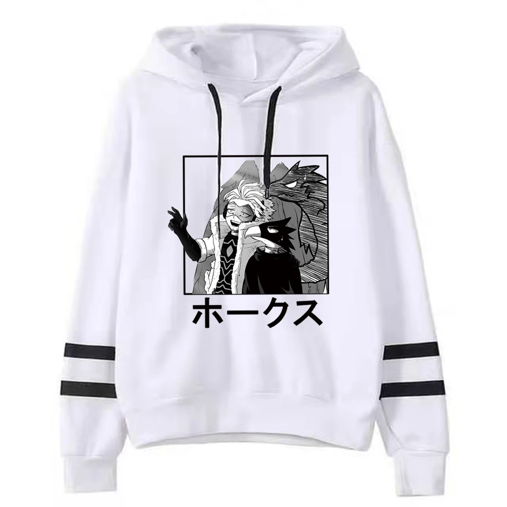 Anime My Hero Academia Hawks Hoodies Loose Sweatshirt Male And Female